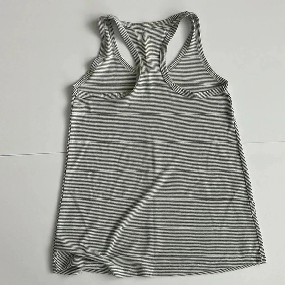 Olive Striped Racer Back Tank Top Sz XS - Picture 4 of 4